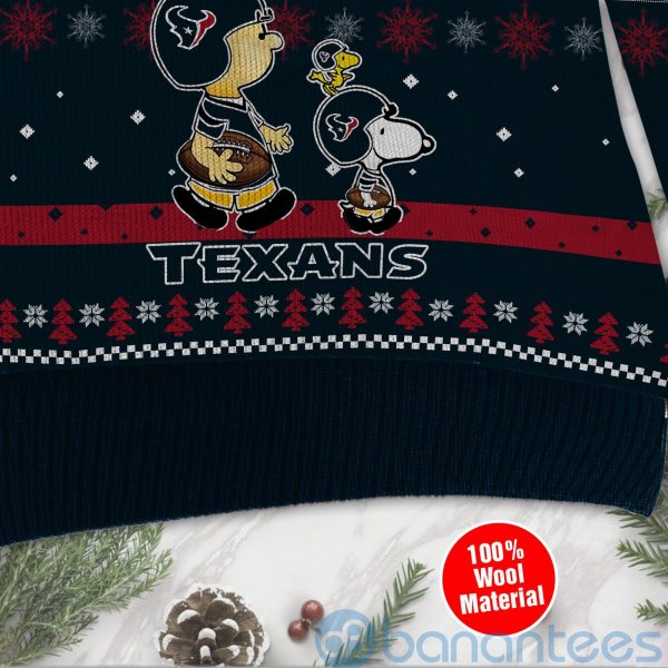 Houston Texans Funny Charlie Brown Peanuts Snoopy Ugly Christmas 3D Sweater Product Photo