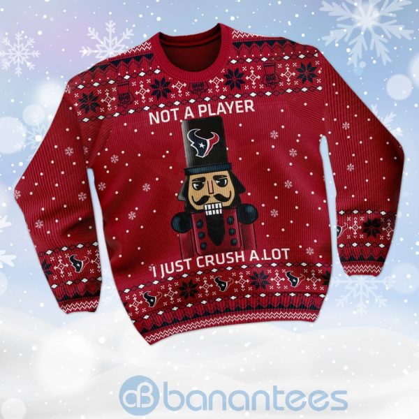 Houston Texans I Am Not A Player I Just Crush Alot Ugly Christmas 3D Sweater Product Photo