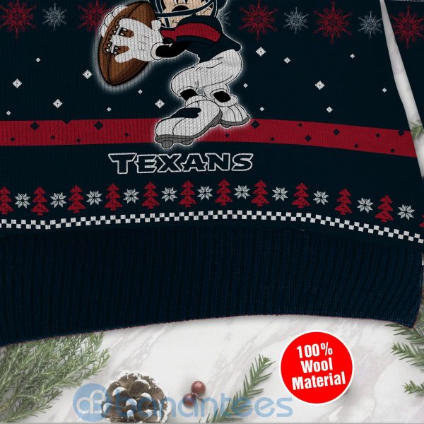 Houston Texans Mickey Mouse Funny Ugly Christmas 3D Sweater Product Photo