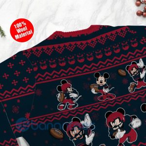 Houston Texans Mickey Mouse Ugly Christmas 3D Sweater Product Photo