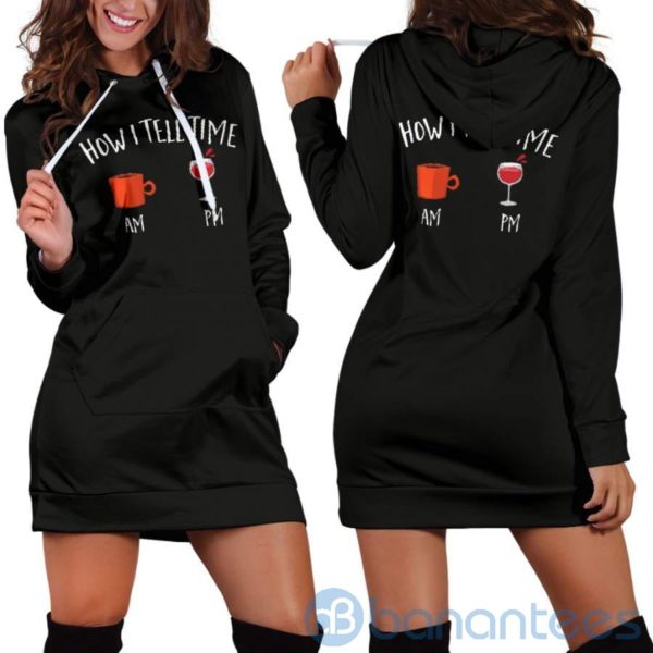 How I Tell Time Hoodie Dress For Women Product Photo