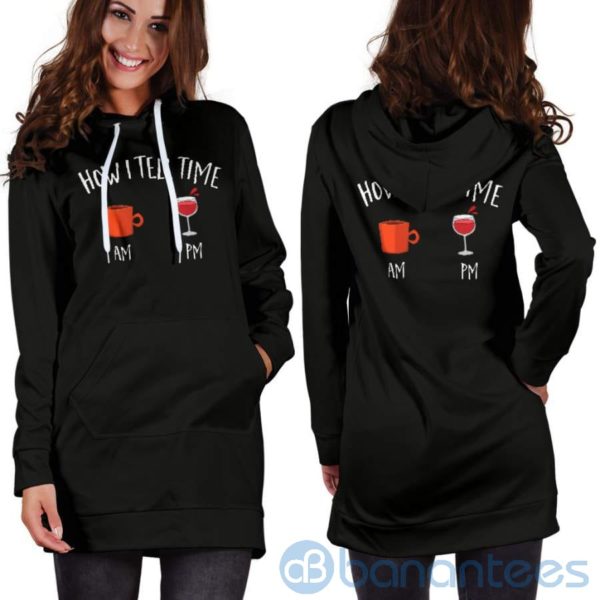 How I Tell Time Hoodie Dress For Women Product Photo