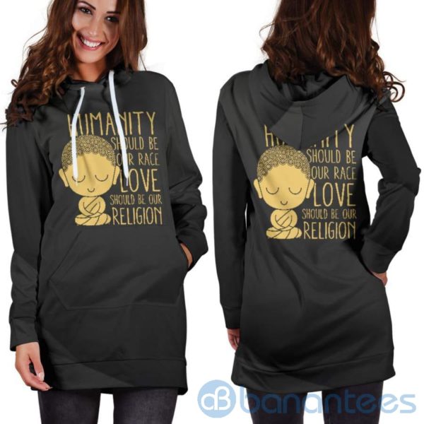 Humanity Hoodie Dress For Women Product Photo