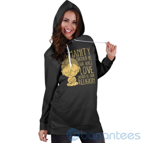 Humanity Hoodie Dress For Women Product Photo