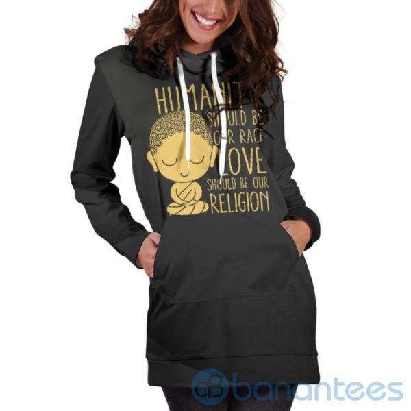 Humanity Hoodie Dress For Women Product Photo