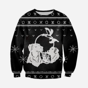 Hungting Hound Dog And Duck Merry Xmas All Over Printed 3D Shirt - 3D Sweatshirt - Black
