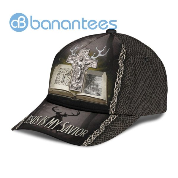 Hunting Jesus Is My Savior All Over Printed 3D Cap Product Photo