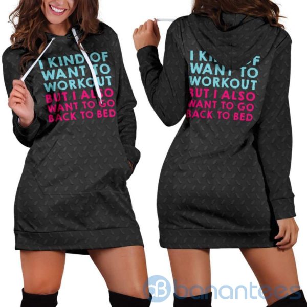 I Also Want Back To Bed Hoodie Dress For Women Product Photo