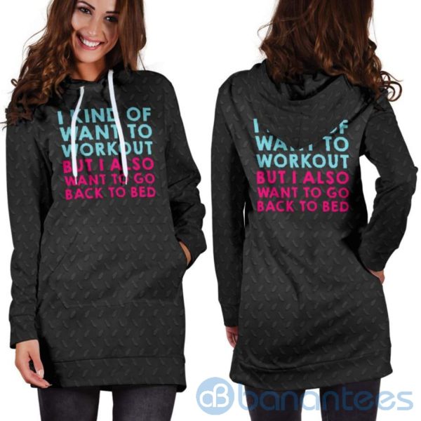 I Also Want Back To Bed Hoodie Dress For Women Product Photo