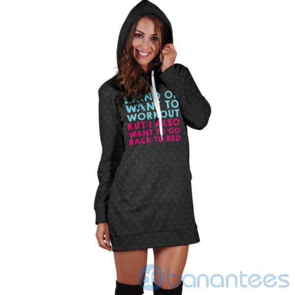 I Also Want Back To Bed Hoodie Dress For Women Product Photo