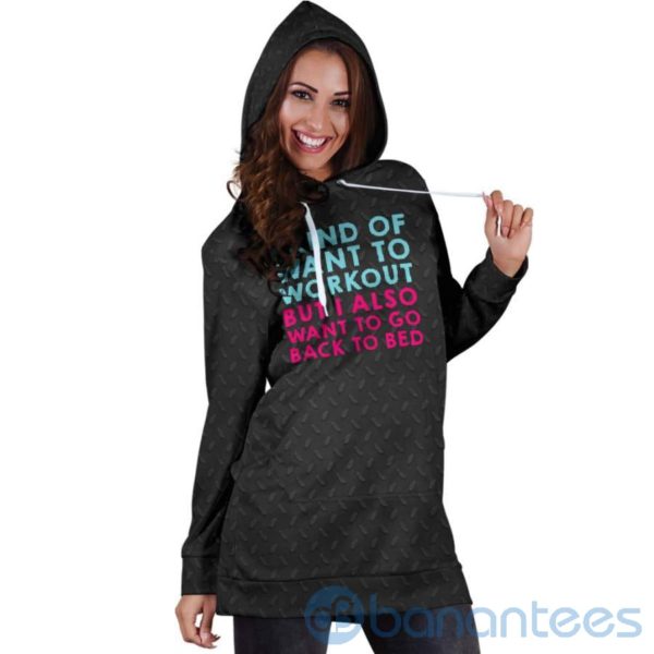 I Also Want Back To Bed Hoodie Dress For Women Product Photo