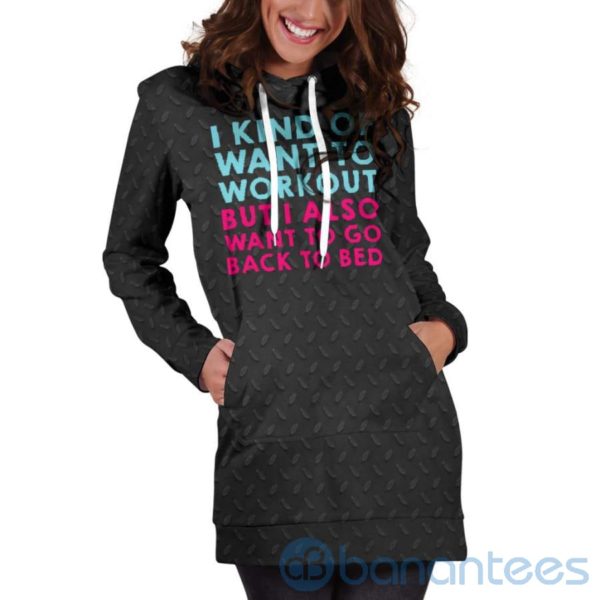 I Also Want Back To Bed Hoodie Dress For Women Product Photo