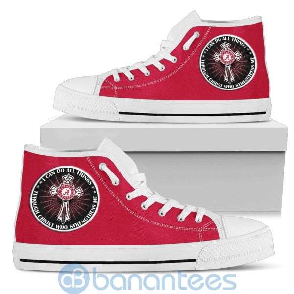 I Can Do All Things Through Christ Alabama Crimson Tide High Top Shoes Product Photo