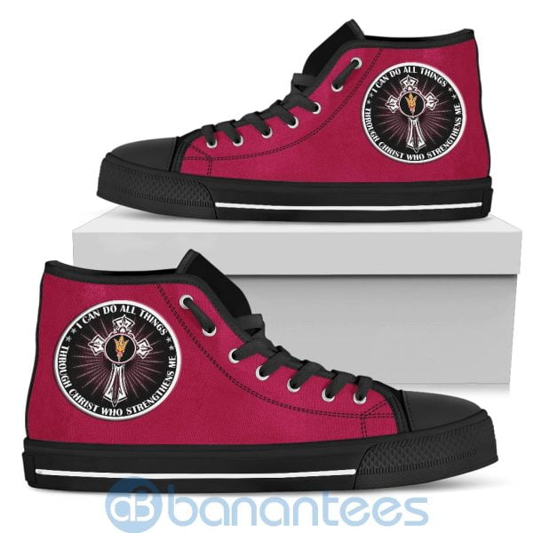 I Can Do All Things Through Christ Arizona State Sun Devils High Top Shoes Product Photo