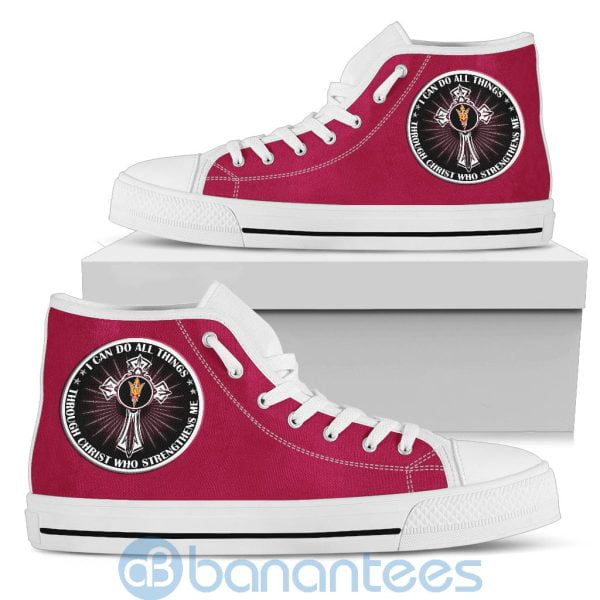 I Can Do All Things Through Christ Arizona State Sun Devils High Top Shoes Product Photo