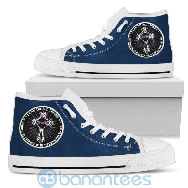 I Can Do All Things Through Christ Atlanta Braves High Top Shoes Product Photo
