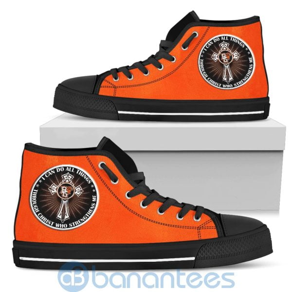 I Can Do All Things Through Christ Bowling Green Falcons High Top Shoes Product Photo