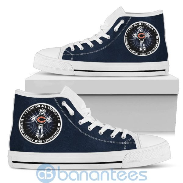 I Can Do All Things Through Christ Chicago Bears High Top Shoes Product Photo