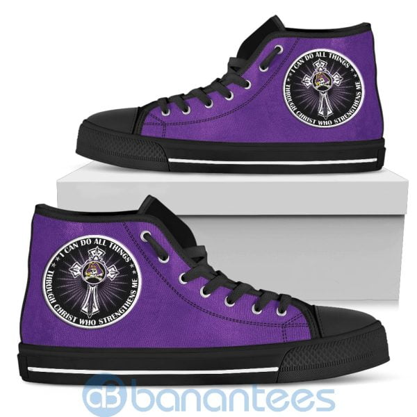 I Can Do All Things Through Christ East Carolina Pirates High Top Shoes Product Photo