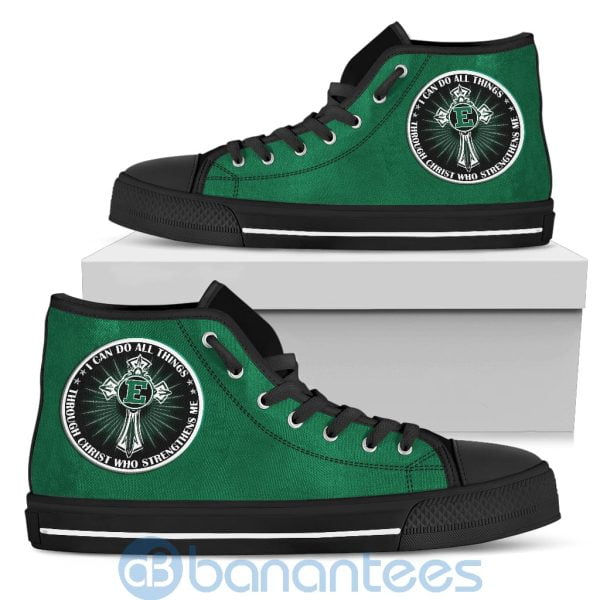 I Can Do All Things Through Christ Eastern Michigan Eagles High Top Shoes Product Photo