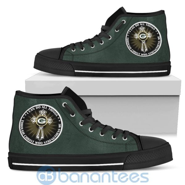 I Can Do All Things Through Christ Green Bay Packers High Top Shoes Product Photo