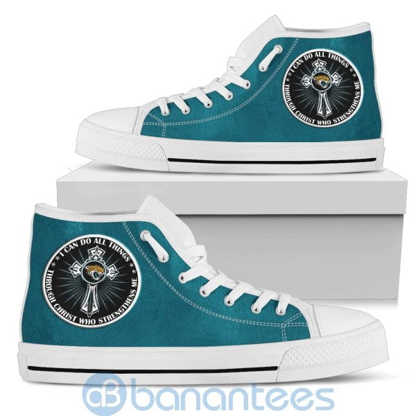 I Can Do All Things Through Christ Jacksonville Jaguars High Top Shoes Product Photo