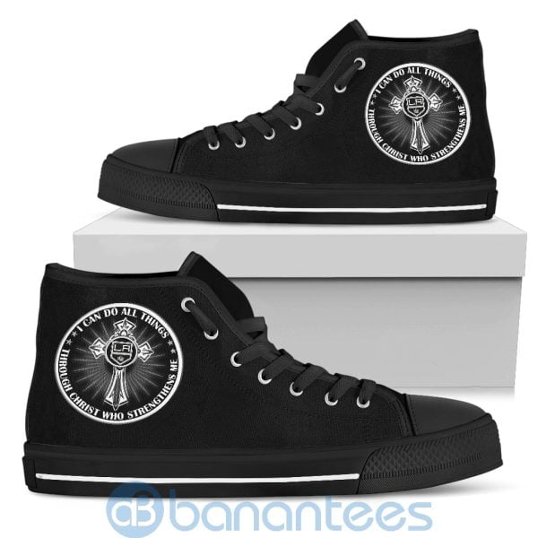 I Can Do All Things Through Christ Los Angeles Kings High Top Shoes Product Photo