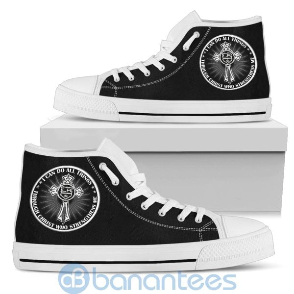 I Can Do All Things Through Christ Los Angeles Kings High Top Shoes Product Photo