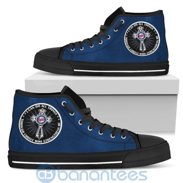 I Can Do All Things Through Christ Minnesota Twins High Top Shoes Product Photo
