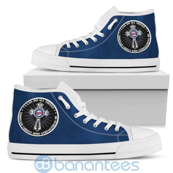 I Can Do All Things Through Christ Minnesota Twins High Top Shoes Product Photo