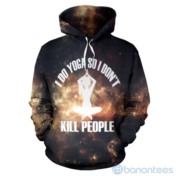 I Do Yoga All Over Printed 3D Hoodie Product Photo