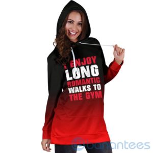 I Enjoy Long Romantic Walks To The Gym Hoodie Dress For Women Product Photo