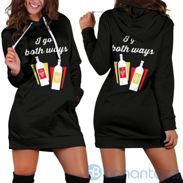 I Go Both Ways Hoodie Dress For Women Product Photo