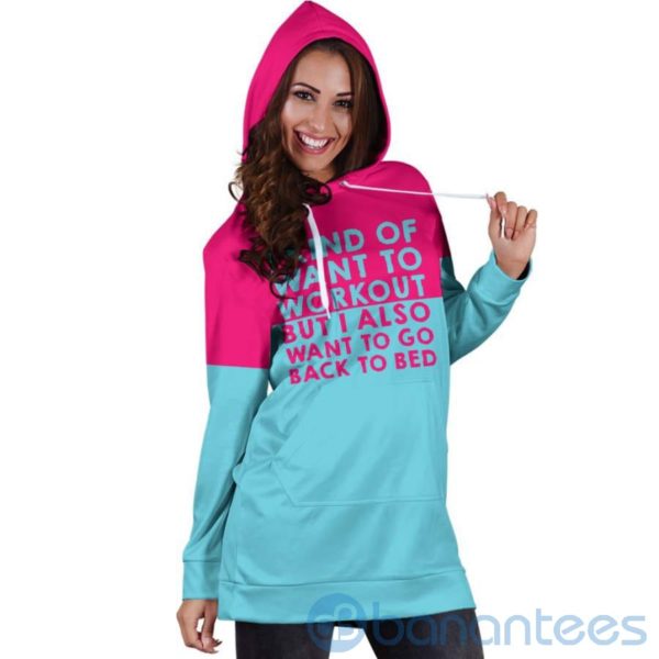 I Kind of Want To Workout Hoodie Dress For Women Product Photo