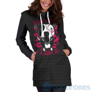 I Kissed a Pitbull Dog Lover Hoodie Dress For Women Product Photo
