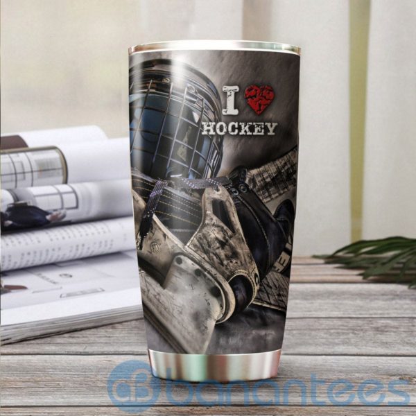 I Love Hockey Best Gift For Father Tumbler Product Photo
