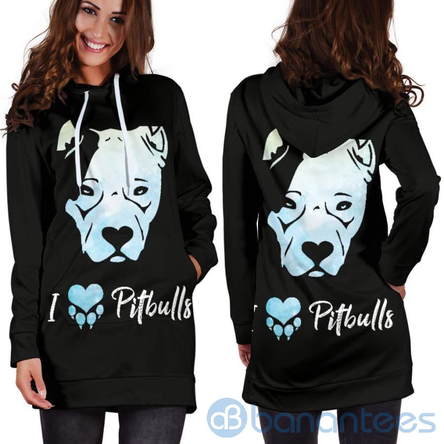 i-love-pitbulls-hoodie-dress-for-women-2-0jJTQ.jpg I Love Pitbulls Hoodie Dress For Women Product Photo