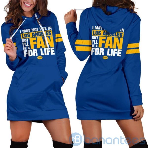 I May Not Live In Los Angeles Fan For Life Hoodie Dress For Women Product Photo
