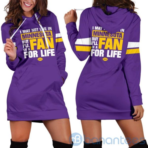 I May Not Live In Minnesota Fan For Life Hoodie Dress For Women Product Photo