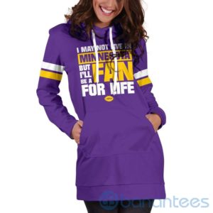 I May Not Live In Minnesota Fan For Life Hoodie Dress For Women Product Photo