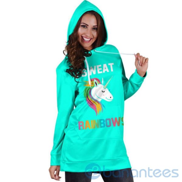 I Sweat Rainbows Hoodie Dress For Women Product Photo