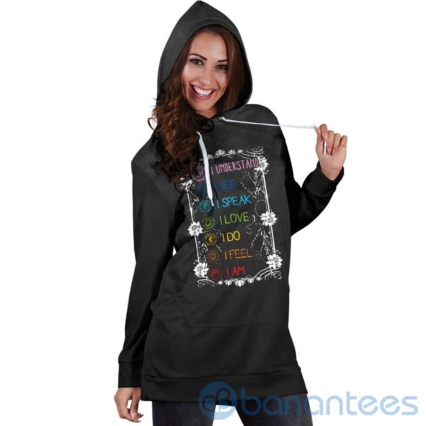 I Understand I See I Speak Hoodie Dress For Women Product Photo