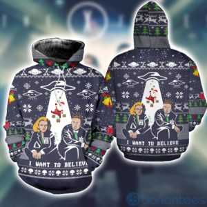 I Want to Believe Ugly Christmas All Over Printed 3D Shirt Product Photo
