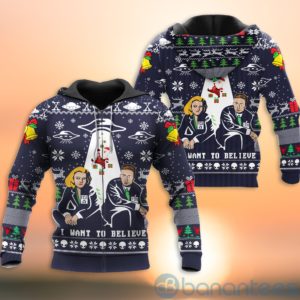 I Want to Believe Ugly Christmas All Over Printed 3D Shirt Product Photo