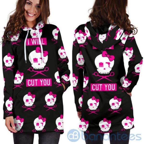I Will Cut You Hoodie Dress For Women Product Photo