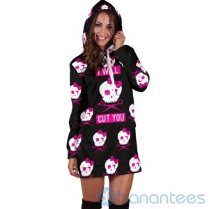I Will Cut You Hoodie Dress For Women Product Photo