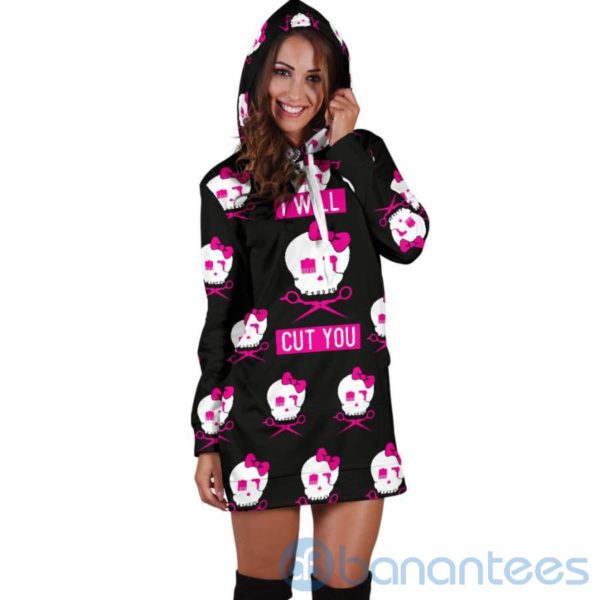 I Will Cut You Hoodie Dress For Women Product Photo