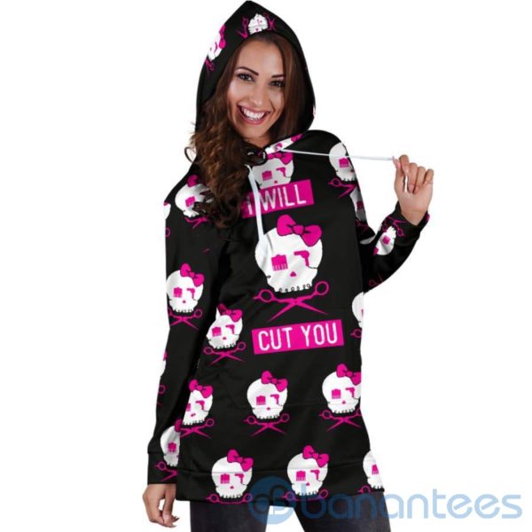 I Will Cut You Hoodie Dress For Women Product Photo