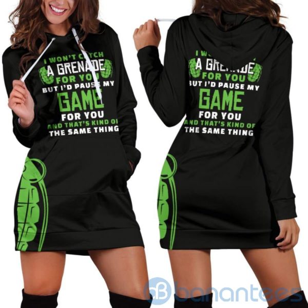 I Won't Catch A Grenade For You Hoodie Dress For Women Product Photo