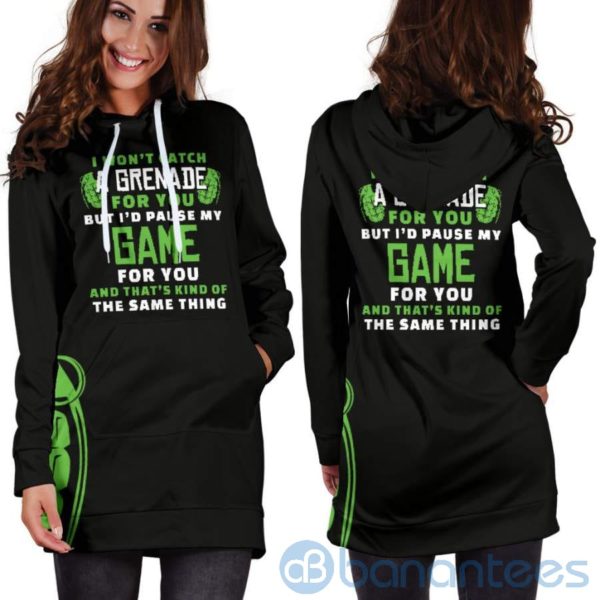 I Won't Catch A Grenade For You Hoodie Dress For Women Product Photo